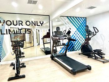 Gym with exercise equipment at Aqua Bay Apartments in Naples, FL 34116